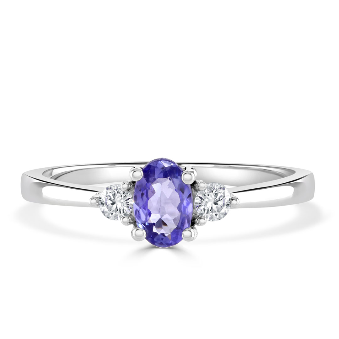 Handmade Silver and Natural Tanzanite and Round Stone Ring For Women -  Jewelry Women Accessories | World Art Community