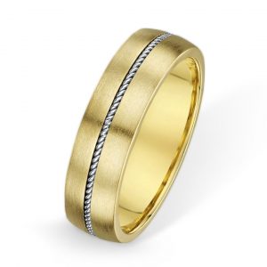 Infinite Rope Inlayed Pattern Wedding Ring