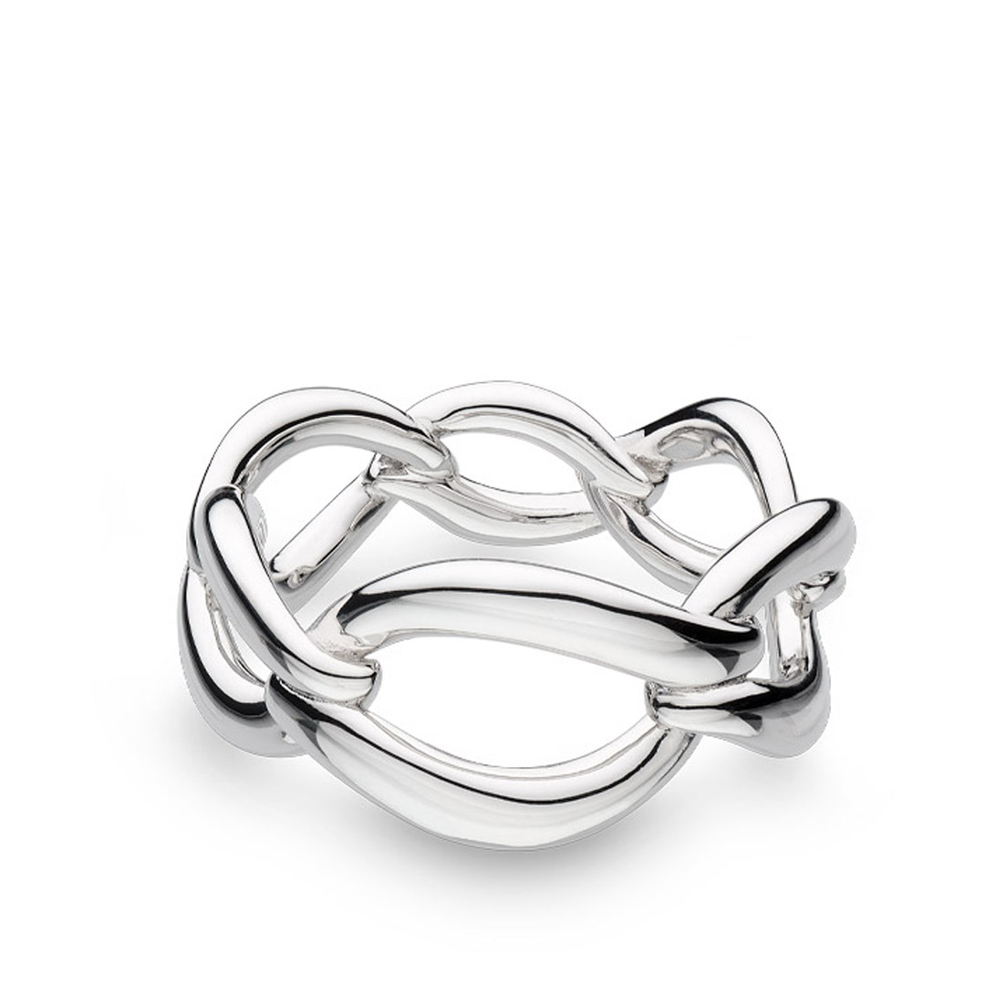 Kit Heath Entwine Twine Link Sterling Silver Ring Kit Heath