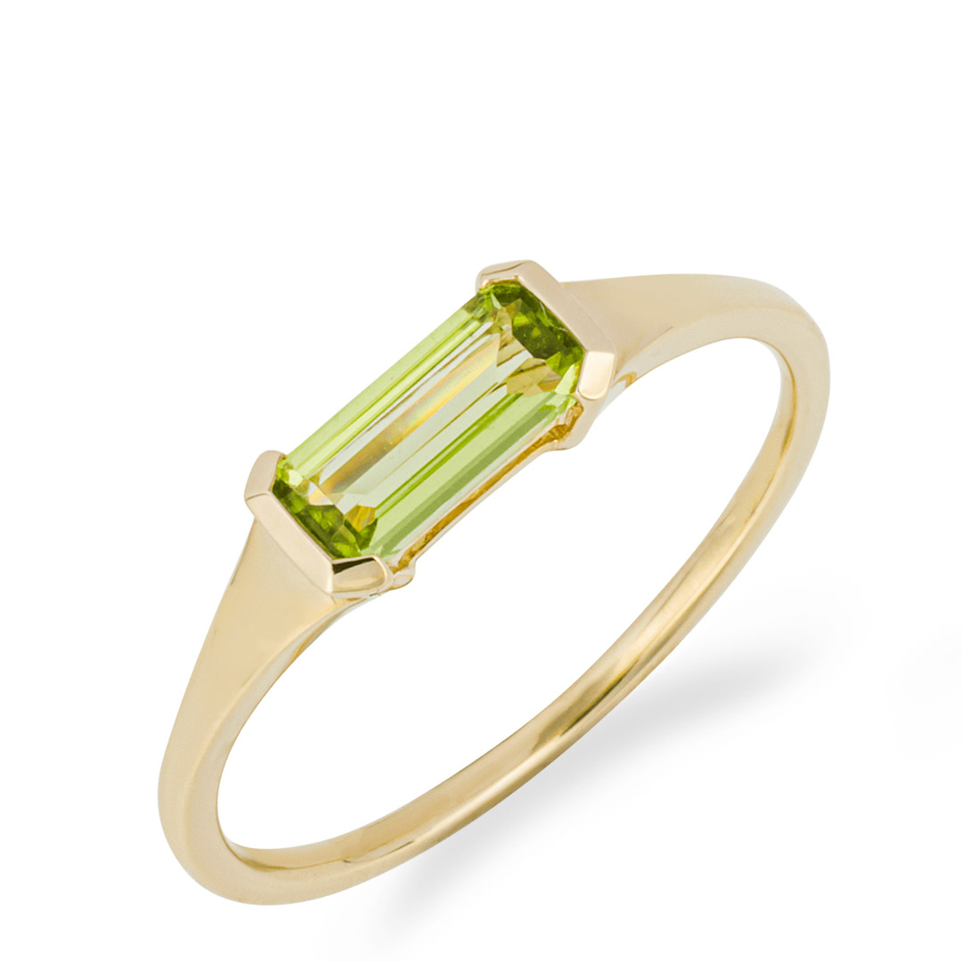 Victorian Yellow Gold Square Emerald Cut Vintage Peridot Ring — Antique  Jewelry Mall