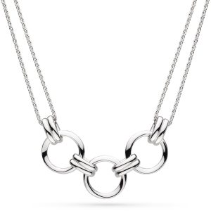 Kit Heath Bevel Unity Twin Chain Sterling Silver Necklace RP
