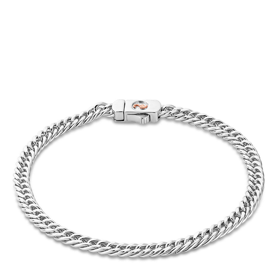 Clogau Tree of Life Insignia Sterling Silver Curb Chain Bracelet