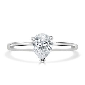 Autumn and May Pear Cut Diamond Solitaire Engagement Ring B620 .jpg
