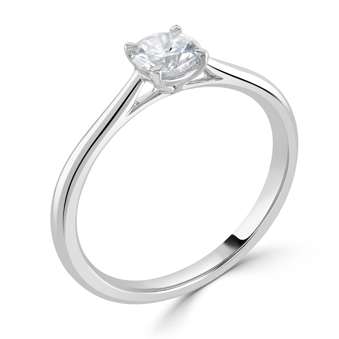 Autumn and May White Gold Half Carat Diamond Solitaire Engagement Ring X7255 A.jpg