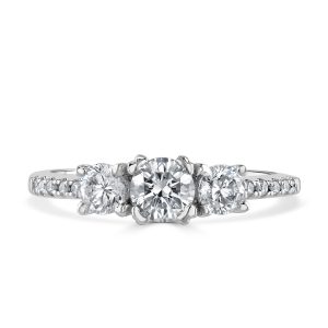 Autumn and May White Gold Triology Diamond Engagement Ring X7092.jpg