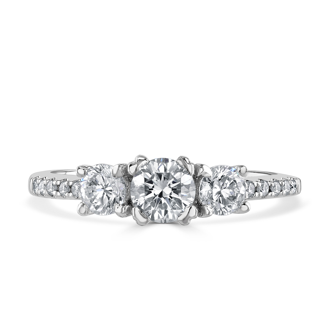 Autumn and May White Gold Triology Diamond Engagement Ring X7092.jpg