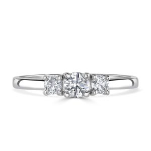 Autumn and May Platinum Triology Diamond Engagement Ring X7200.jpg