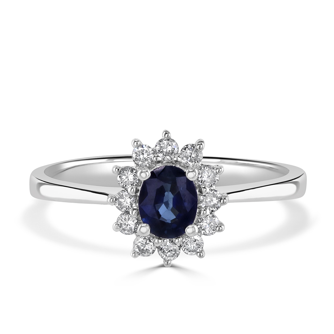 Autumn and May Blue Sapphire and Diamond Halo Engagement Ring X7211.jpg