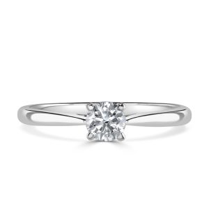 Autumn and May White Gold 0.33 carat Diamond Solitaire Engagement Ring X5896.jpg