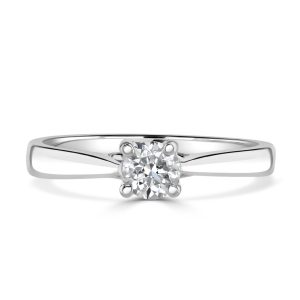 Autumn and May White Gold 0.40 Carat Solitaire Diamond Engagement Ring X6898.jpg