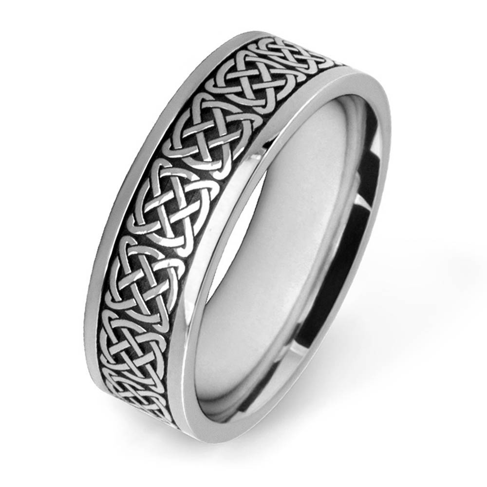 White-Gold-Patterned-Wedding-Rings-W7538-WG-7MM