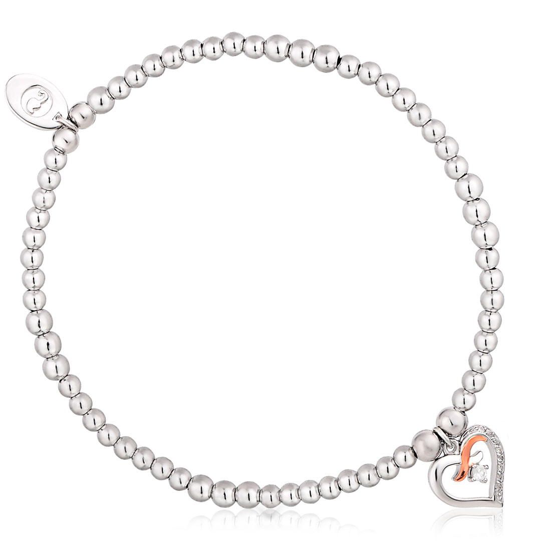 Clogau Kiss Sterling Silver Affinity Bracelet Welsh Gold