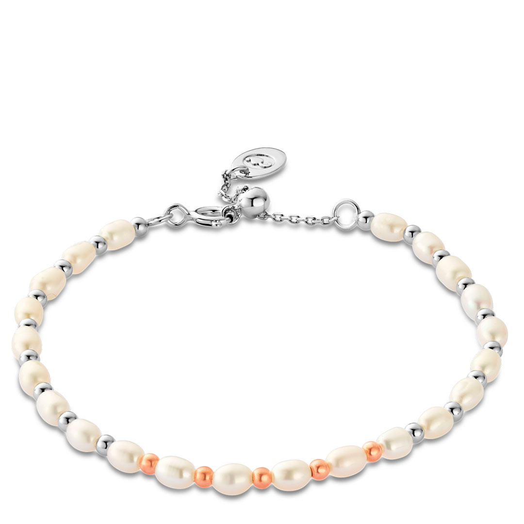 Clogau Beachcomber Sterling Silver and Pearl Bracelet Welsh Gold