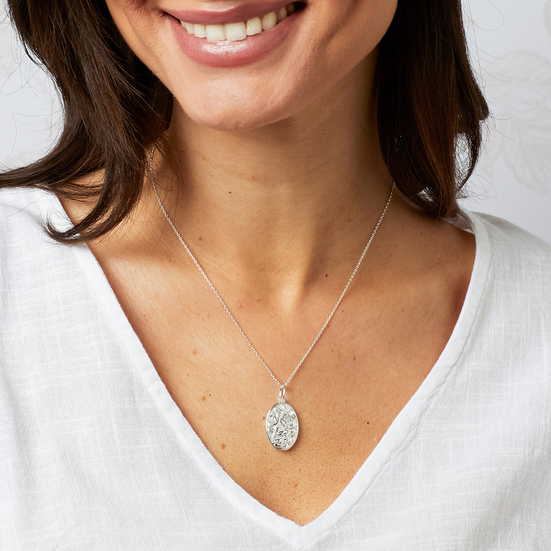 Laura Ashley Lambton Garden Mother of Pearl Sterling Silver